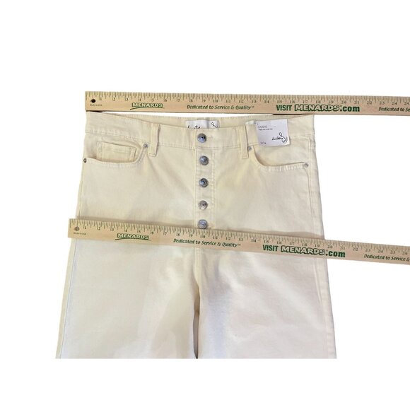 Sam Edelman Codie High Rise Wide Leg NEW 32/14 Undyed Natural - Picture 9 of 16